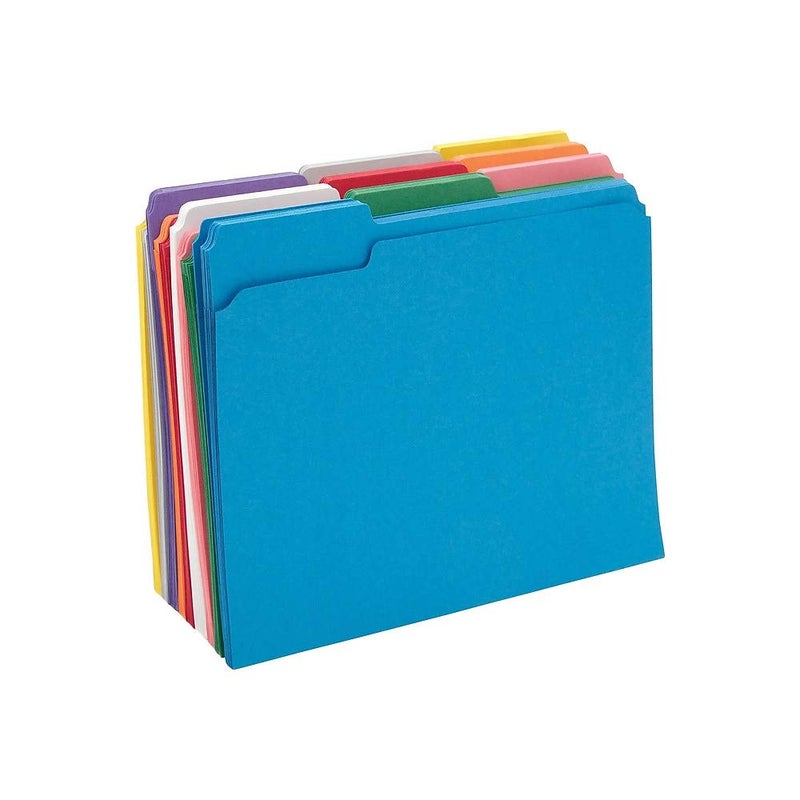 Staples 508994 Colored File Folders w/Reinforced Tabs Letter 3 Tab 100/Box - Image 4